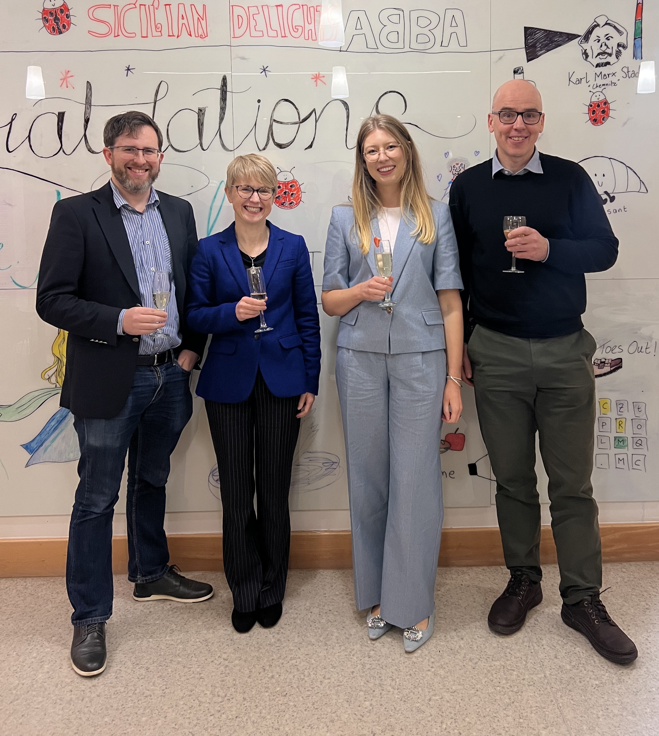 Marie Clara Michel with AnnMarie O'Donoghue and Paul Evans